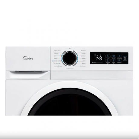 Midea MF110W70B/W-GR Πλυντήριο Ρούχων Ατμού 7kg 1200 Στροφών Slim 40εκ
